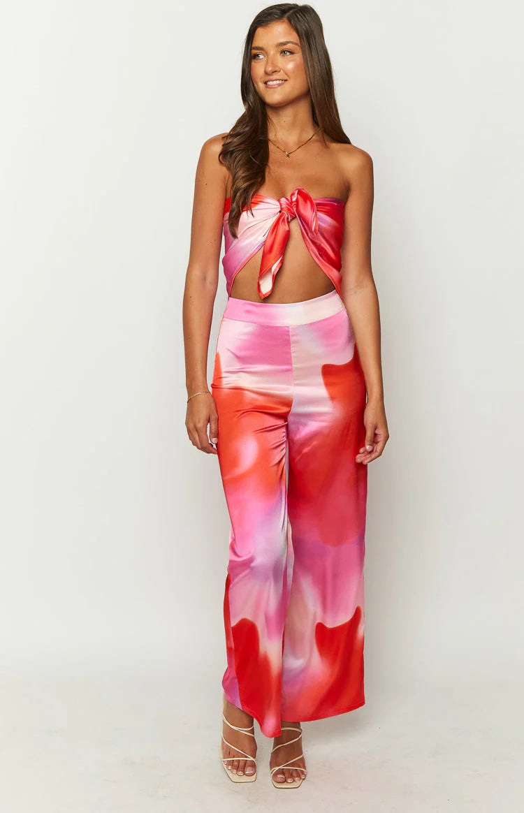 Mykonos Pink Print Pants